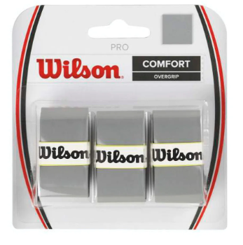 Wilson Pro Overgrips Paquet de 3 (Gris)