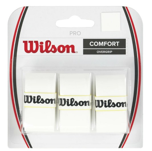 Lot de 3 surgrips Wilson Pro (blanc)