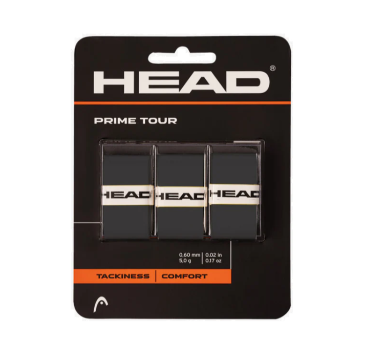 Head Prime Tour Overgrip 3 Pack (Black)