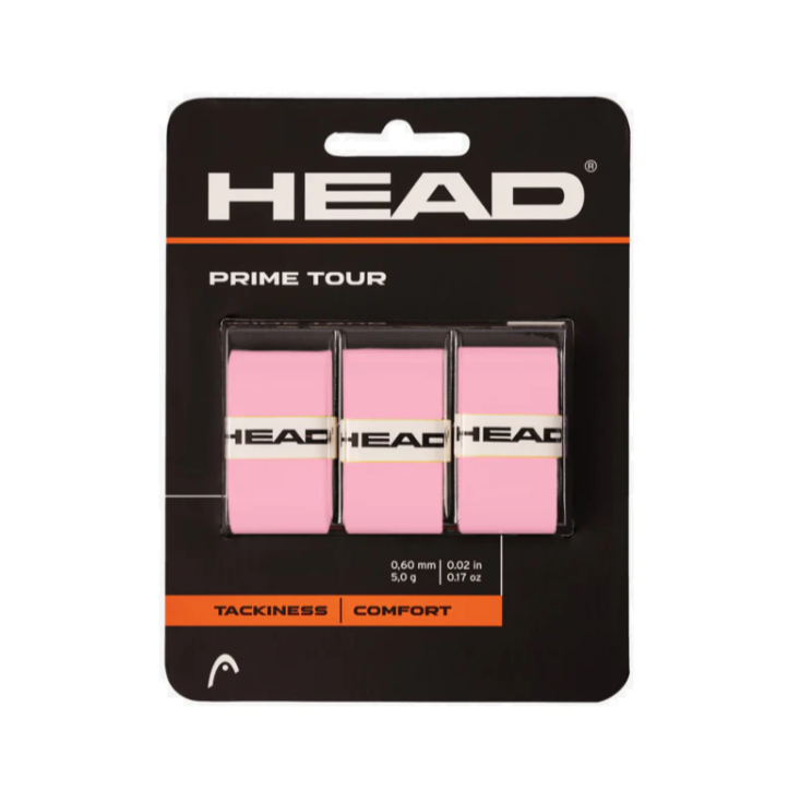  Head Prime Tour Overgrips Paquet de 3 (Rose)