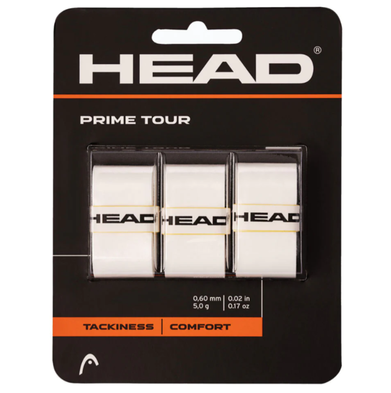 Head Prime Tour Paquet de 3 (Blanc)