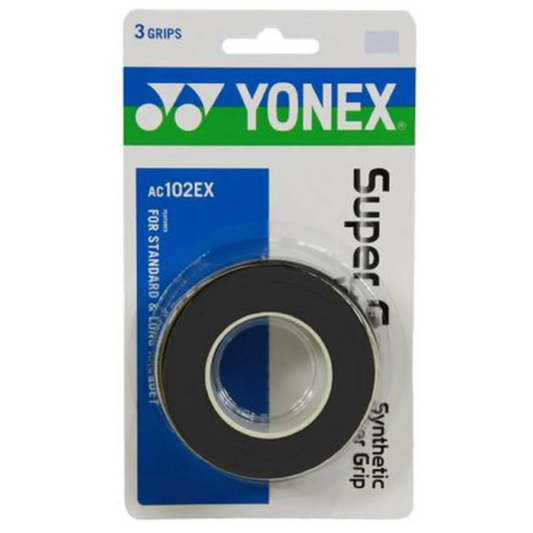 Yonex Super Grap Paquet de 3 (Noir)