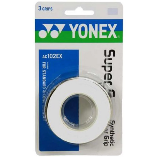 Yonex Super Grap Paquet de 3 (Blanc)