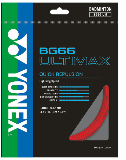 Yonex BG66 Ultimax Set (Red)