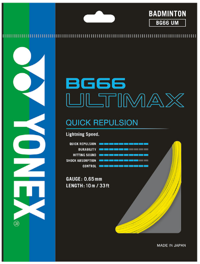 Yonex BG66 Ultimax Set (Yellow)