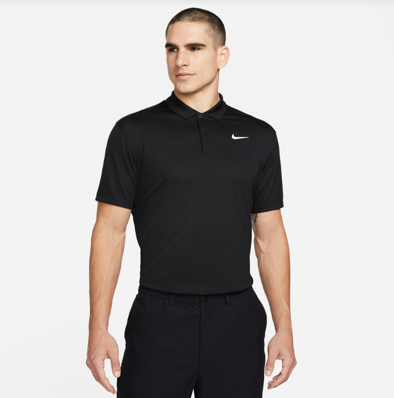 Nike Polo Homme NKTC DF PQ(Noir/Blanc)