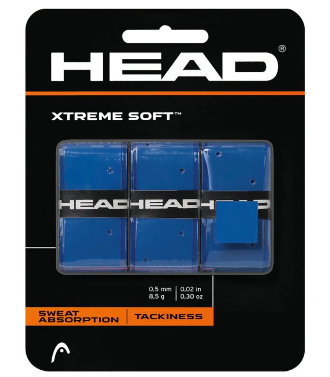 Head XtremeSoft Grip 3 Pack (Blue)