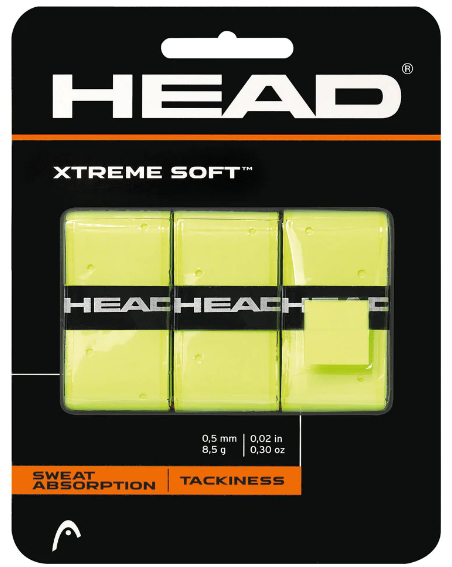  Head XtremeSoft Overgrips Paquet de 3 (Jaune)