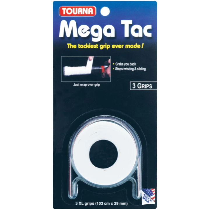 Tourna Mega Tac 3 Pack (White)