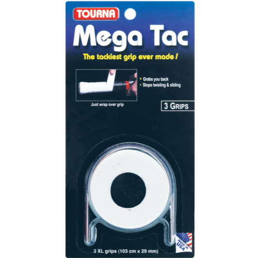 Tourna Mega Tac 3 Pack (White)